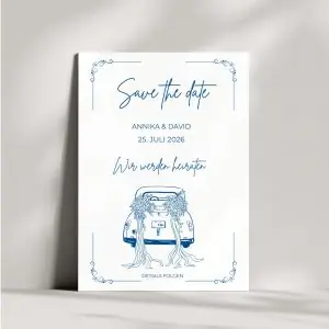 Save the Date Karte | Hochzeitsauto
