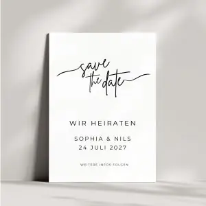 Save the Date Karte | Minimalistisch