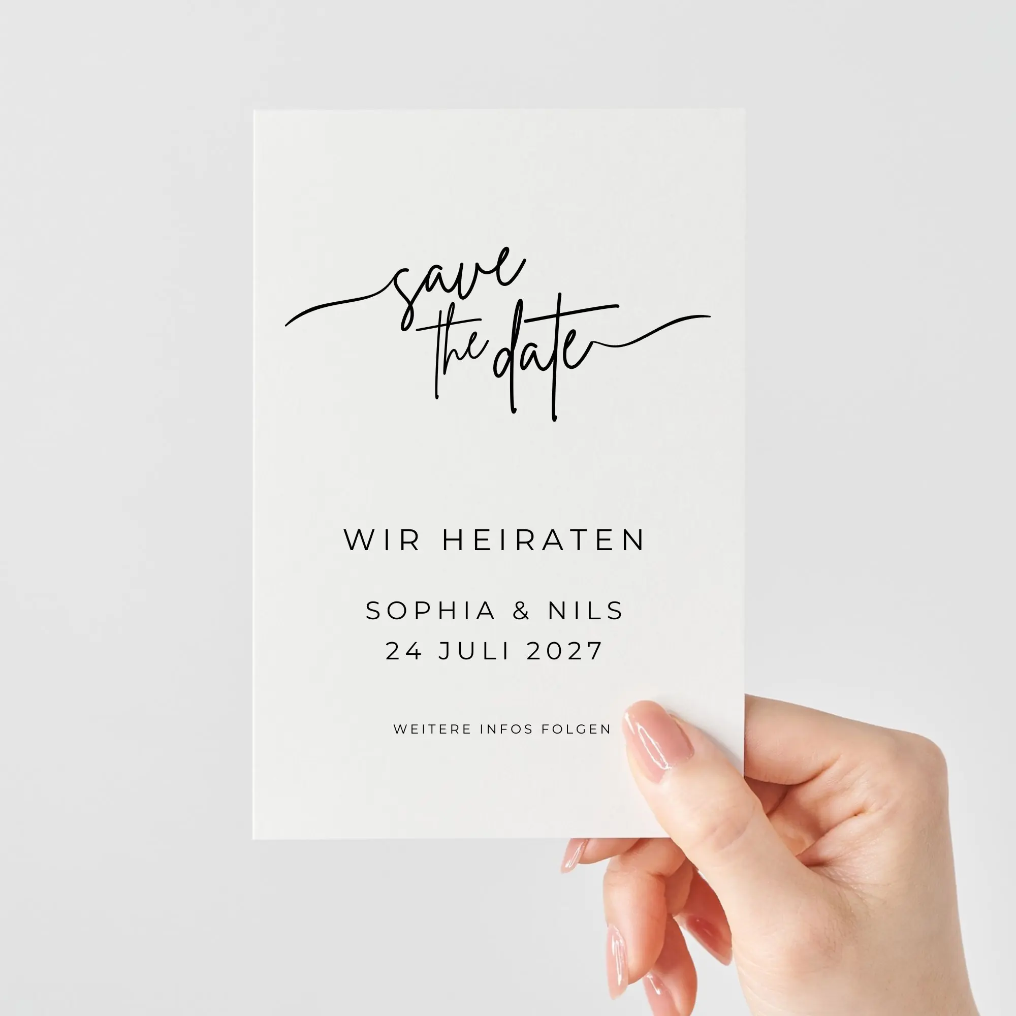Save the Date Karte | Minimalistisch
