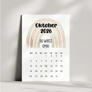 Personalisierte Karte zur Schwangerschaft | Du wirst Oma!