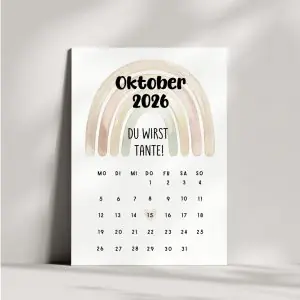 Personalisierte Karte zur Schwangerschaft | Du wirst Tante!