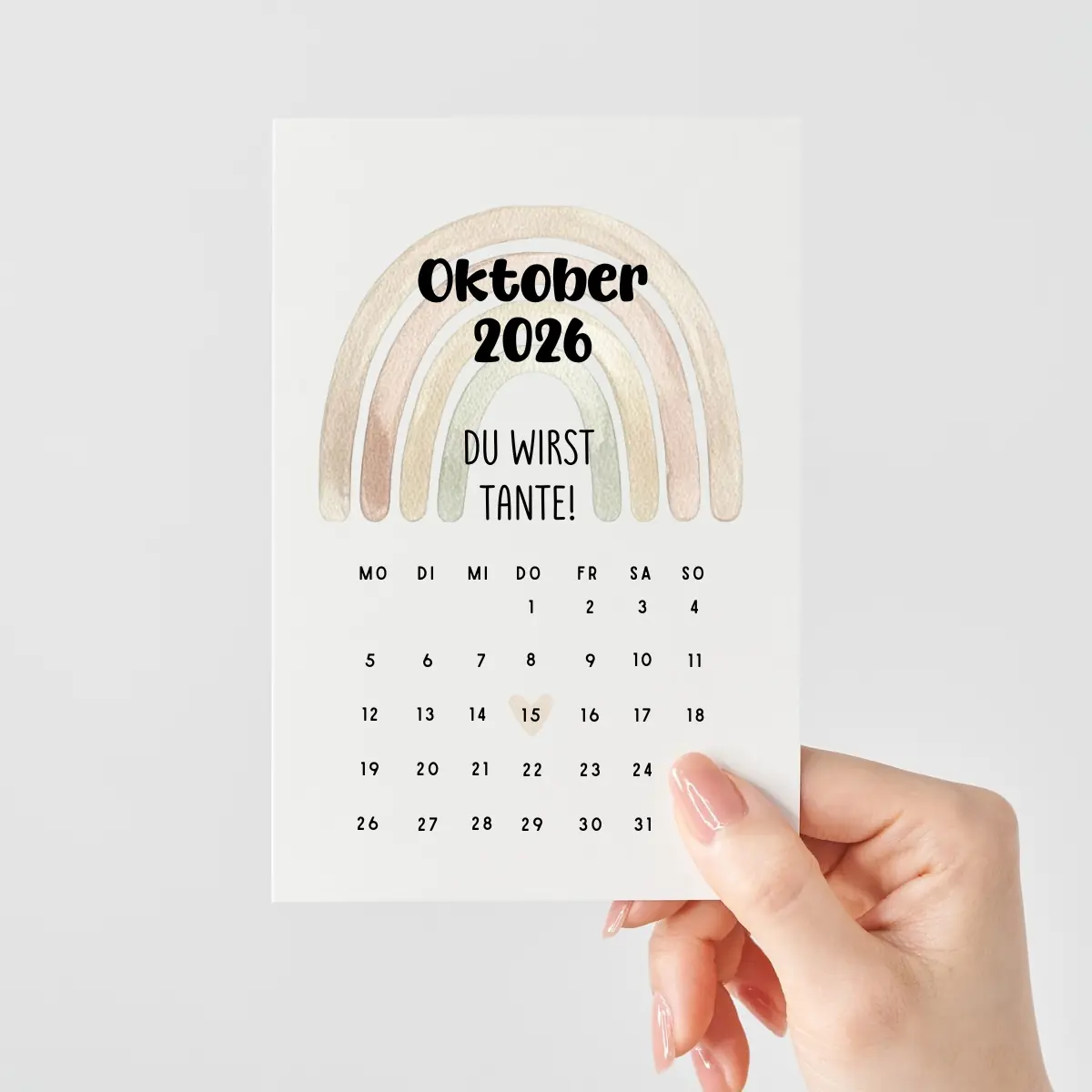 Personalisierte Karte zur Schwangerschaft | Du wirst Tante!