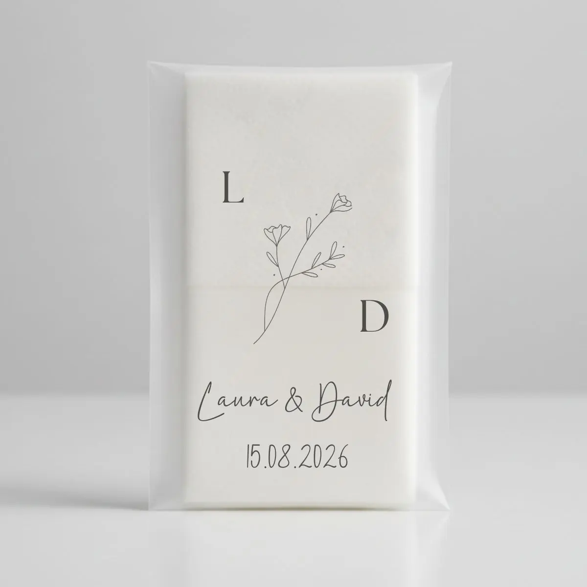 Personalisierte Taschentücher für Freudentränen Hochzeit Hochzeitstaschentücher