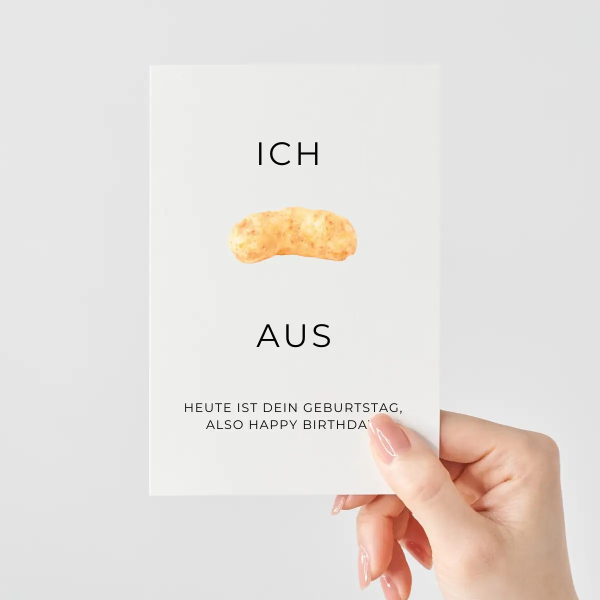 Witzige Geburtstagskarte mit Wortspiel | Ich Flipp aus