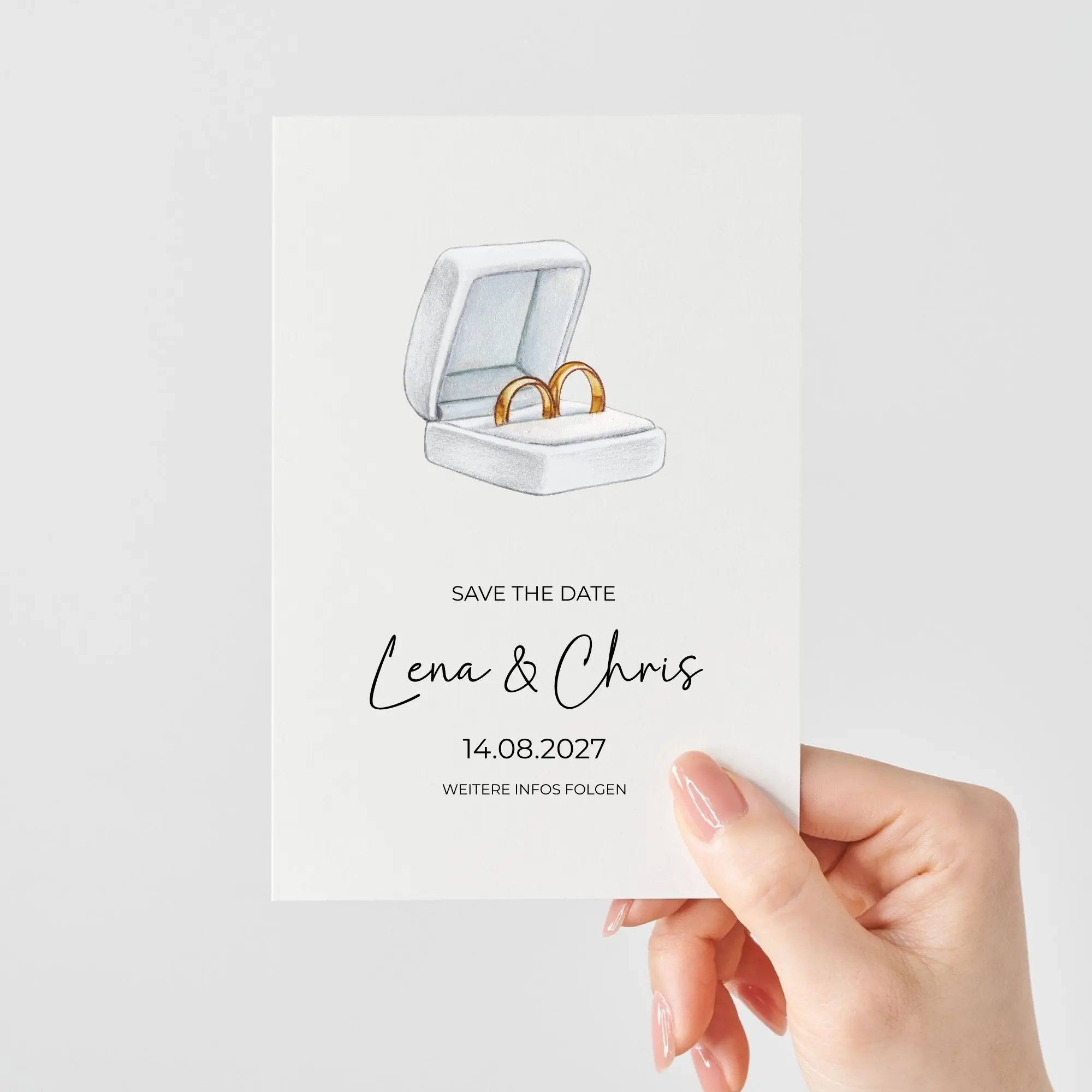Save the Date Karte | Ringbox