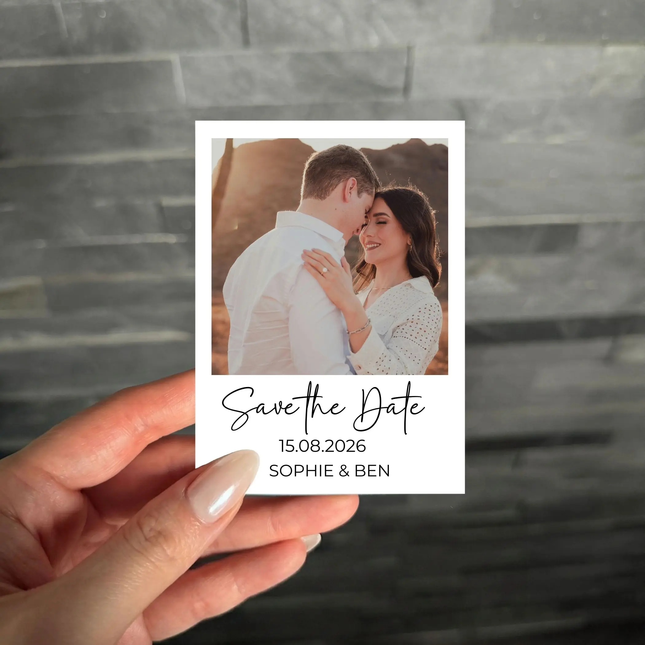 Save the Date Magnet für die Hochzeit | Fotomagnet