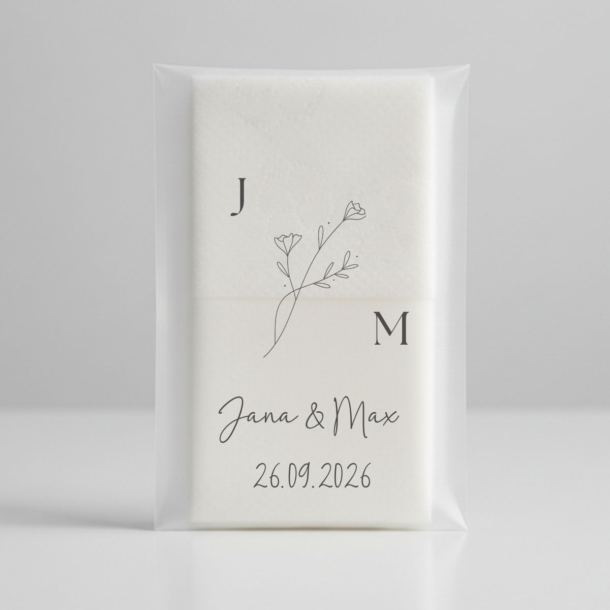 Personalisierte Taschentücher für Freudentränen Hochzeit Hochzeitstaschentücher