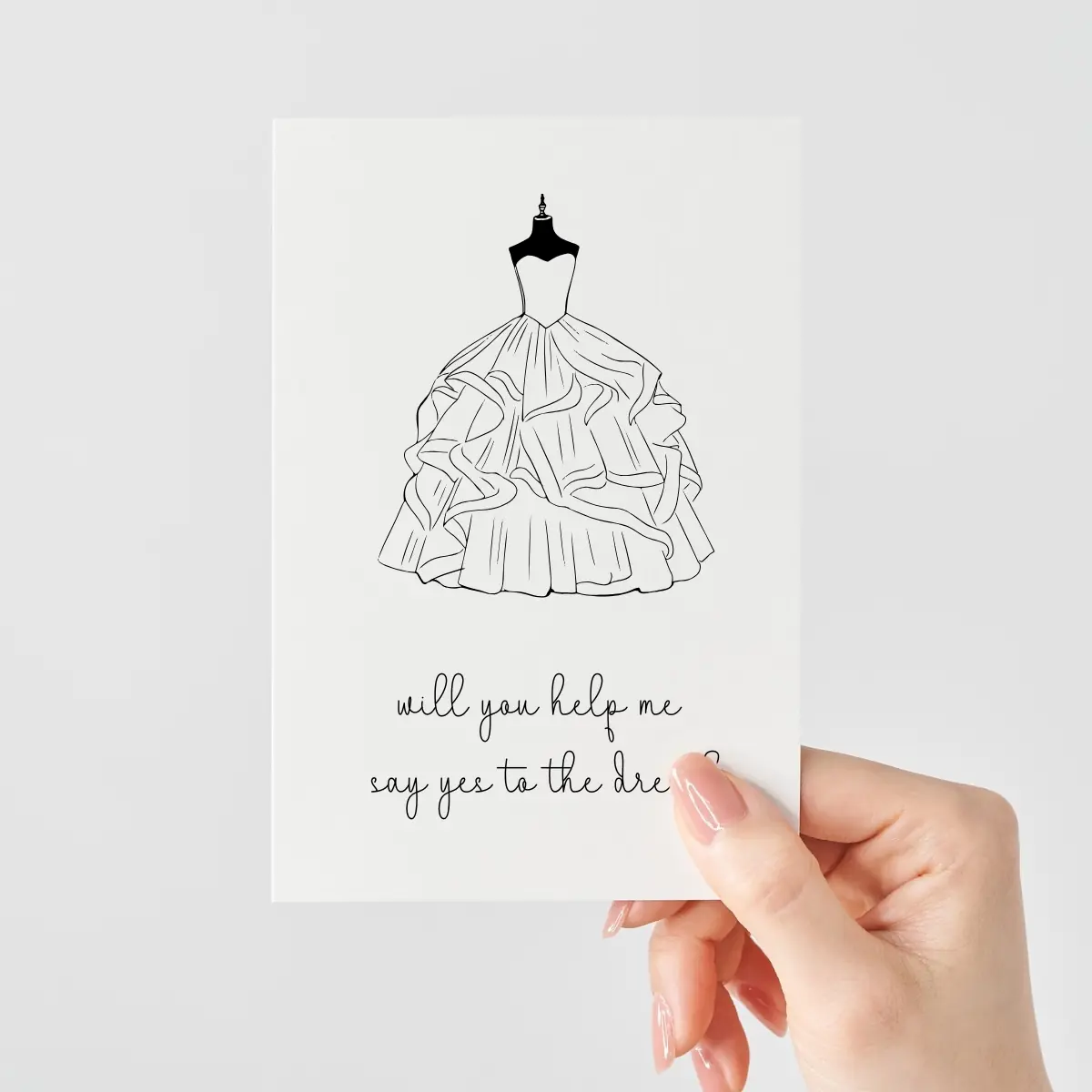 Brautkleid Karte | Will you help me say yes to the dress?