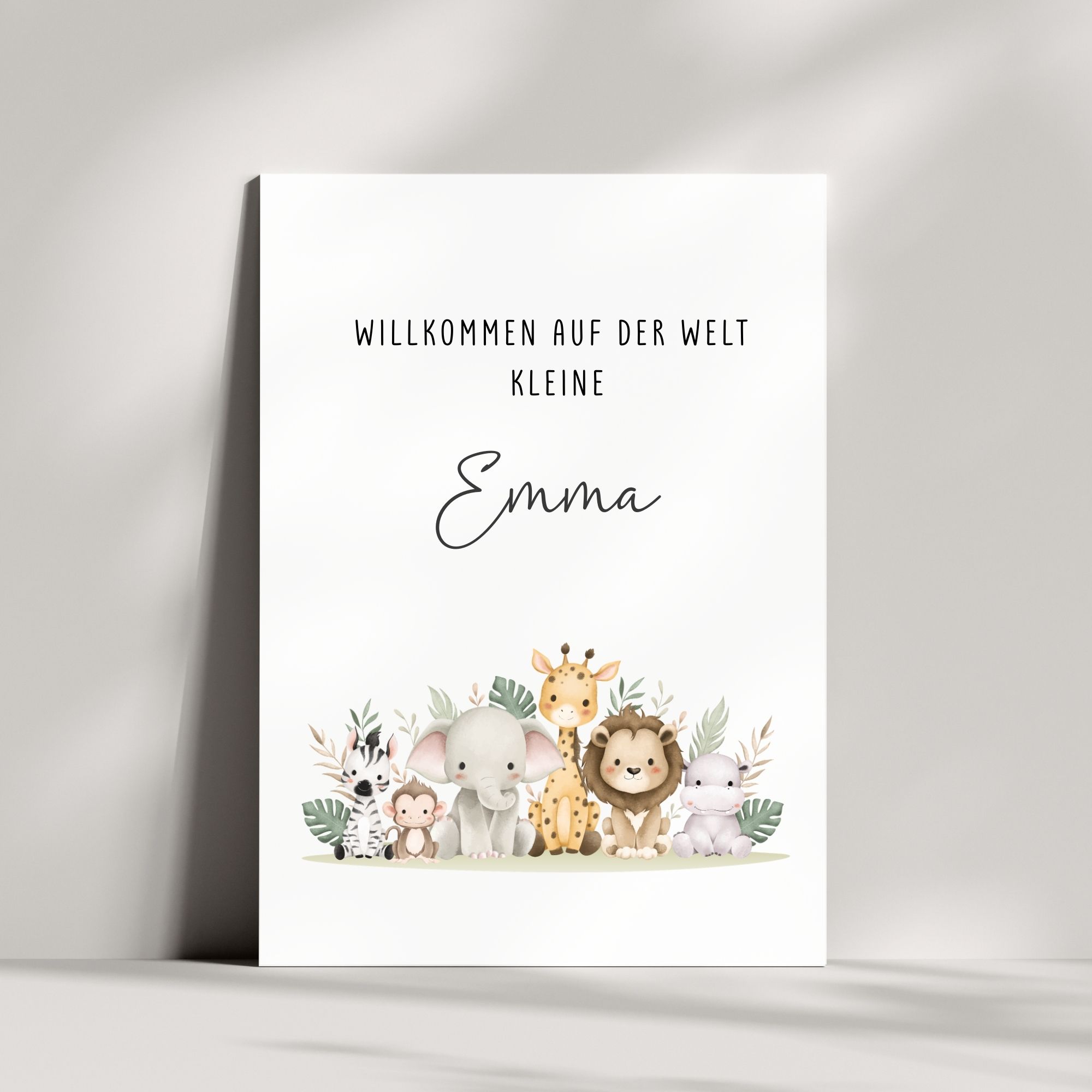 Personalisierte Karte zur Geburt | Willkommen auf der Welt