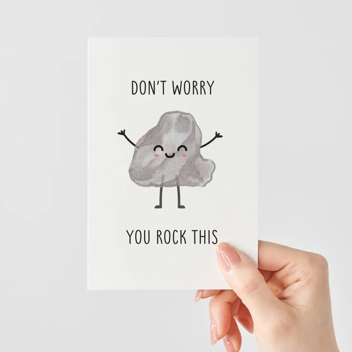 Witzige Mutmacher Karte Motivierende Worte | You rock this
