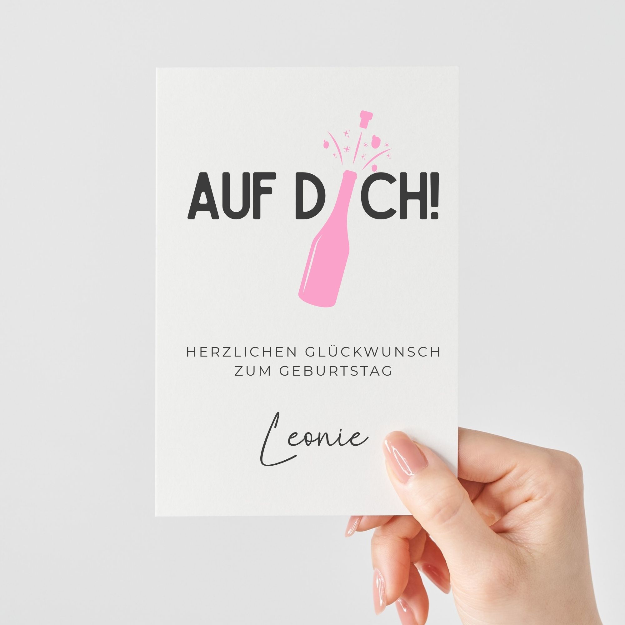 Personalisierte Geburtstagskarte | Auf Dich