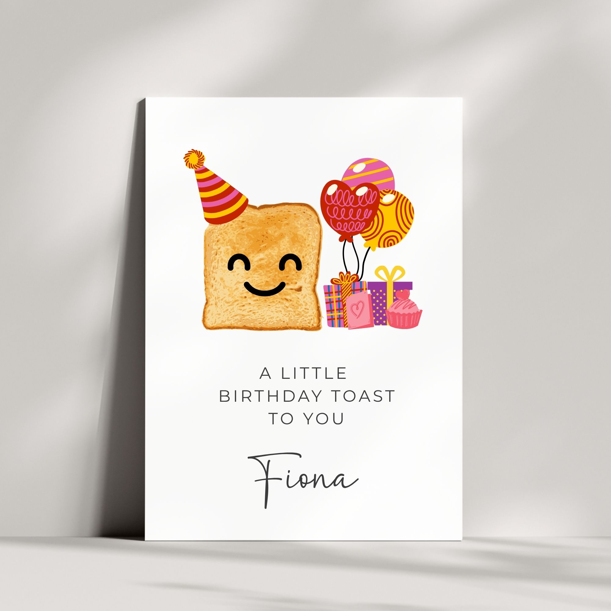Personalisierte Geburtstagskarte | a little birthday toast to you