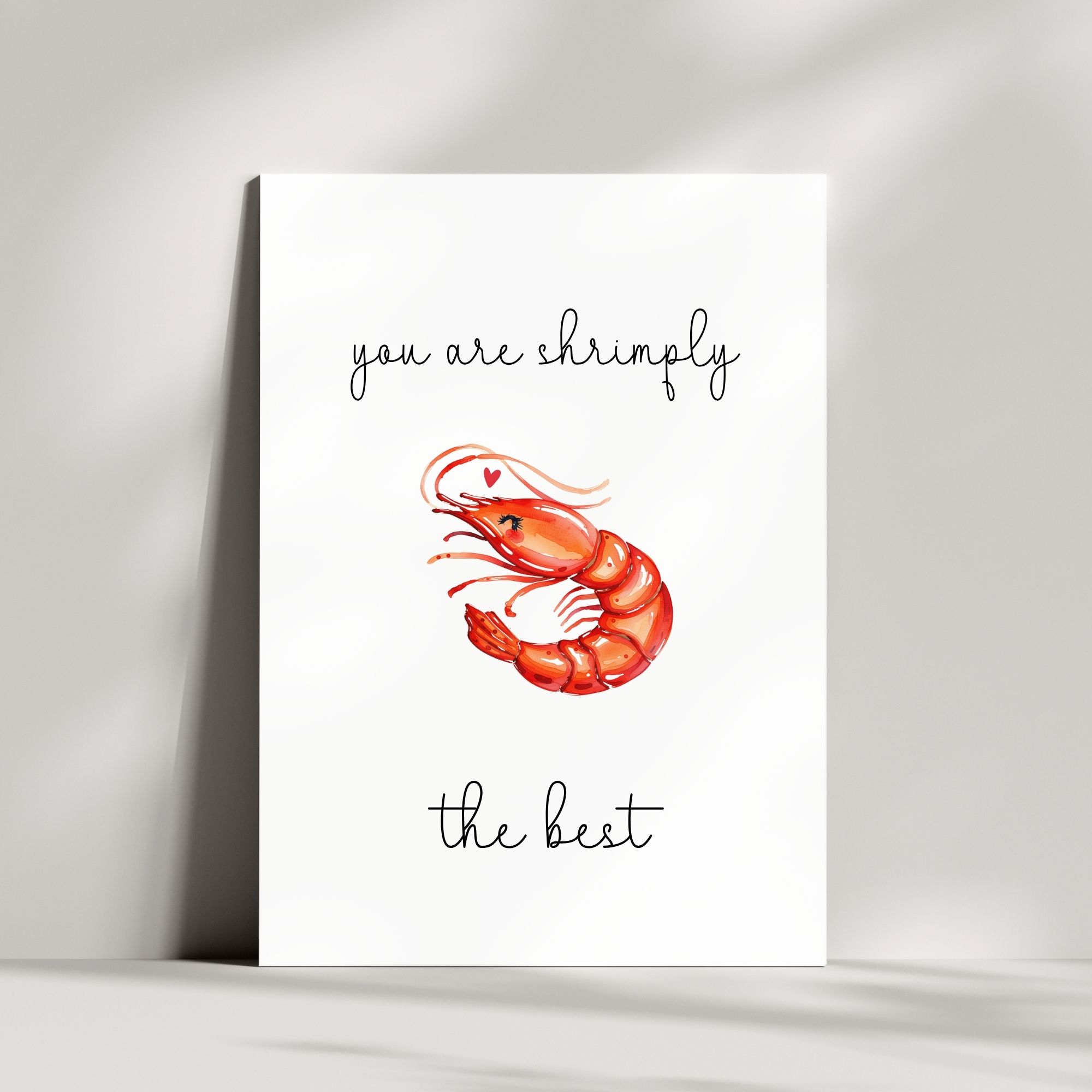 Dankeskarte | You are shrimply the best 🦐