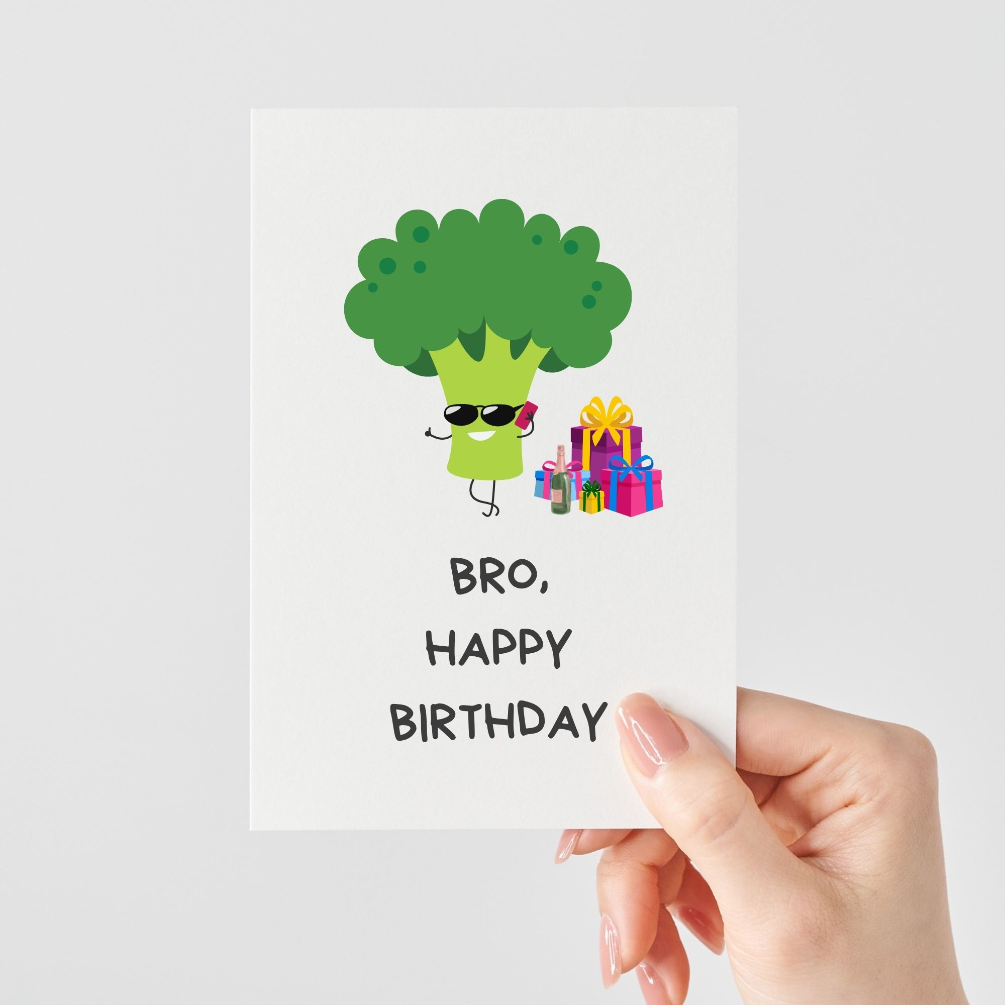 Lustige Geburtstagskarte | 🥦 Bro, Happy Birthday