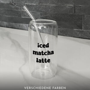 Trinkglas | iced matcha latte 🍵